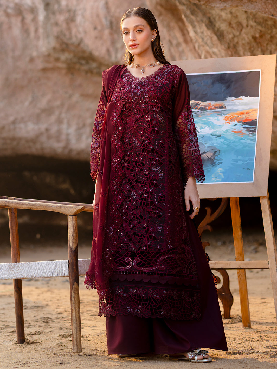 Sirene Luxury Lawn '25 | Amayra | 3 PC Luxury Lawn