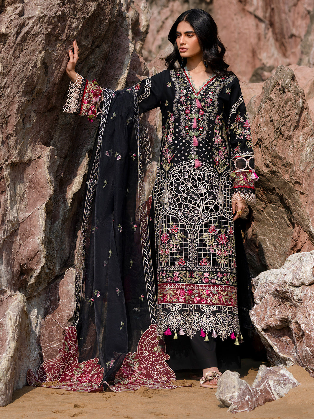 Sirene Luxury Lawn '25 | Azure | 3 PC Luxury Lawn