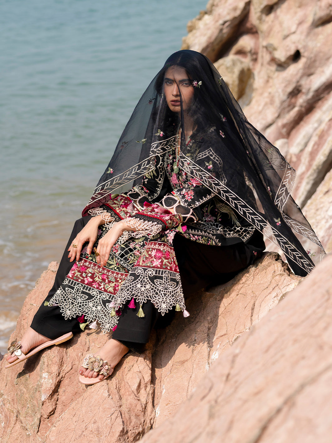 Sirene Luxury Lawn '25 | Azure | 3 PC Luxury Lawn