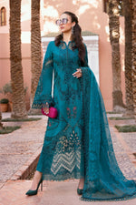 maria b original 3 Piece Unstitched Embroidered Dobby Lawn Suit | D-2513-B