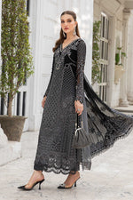 Maria B stitched Luxury Embroidered 3 Piece Chiffon inspired Suit | MPC-24-101