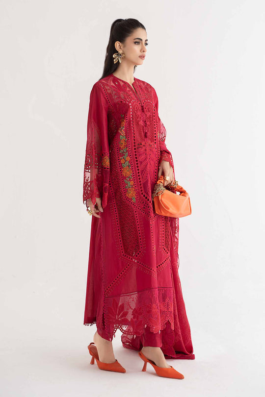 Maria B Inspired 3 Piece Embroidered Lawn Suit | DS-2404-A