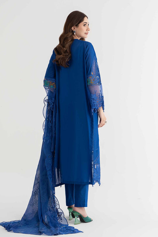 Maria B inspired 3 Piece Embroidered Lawn Suit | DS-2404-B