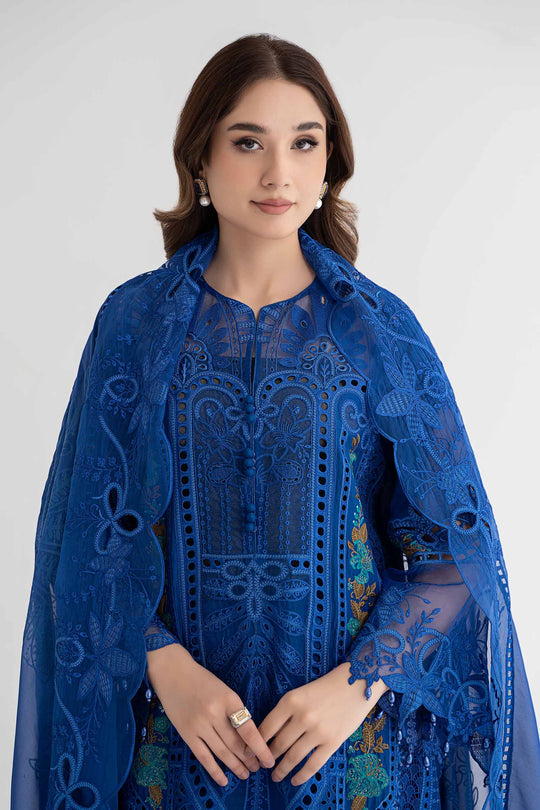 Maria B inspired 3 Piece Embroidered Lawn Suit | DS-2404-B