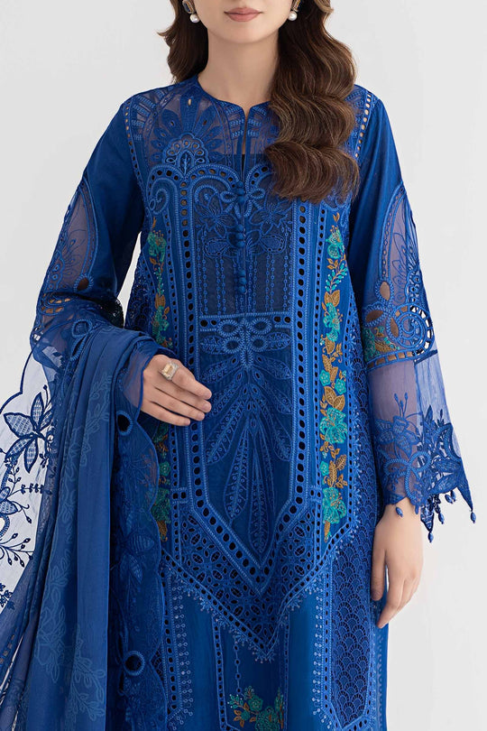 Maria B inspired 3 Piece Embroidered Lawn Suit | DS-2404-B