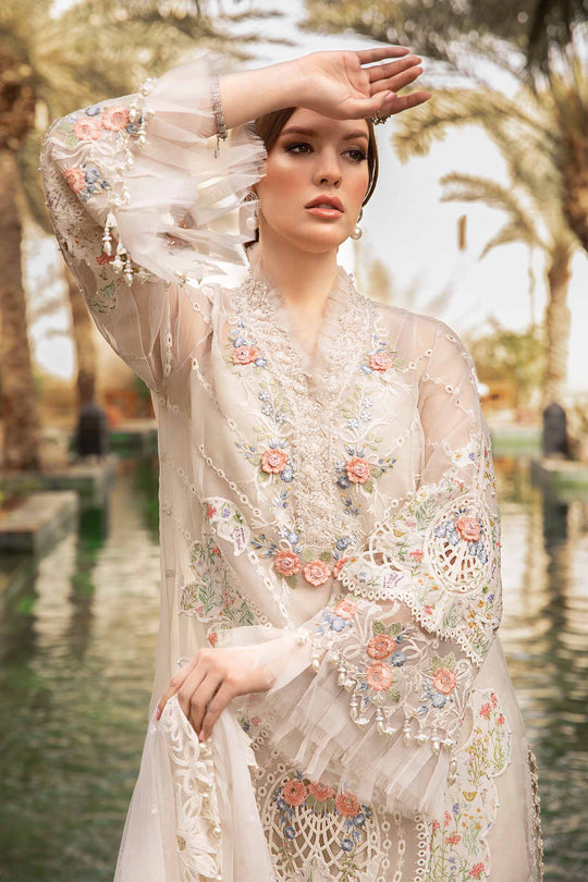 Maria B inspired 3 Piece Embroidered Lawn Suit | DS-2405-A