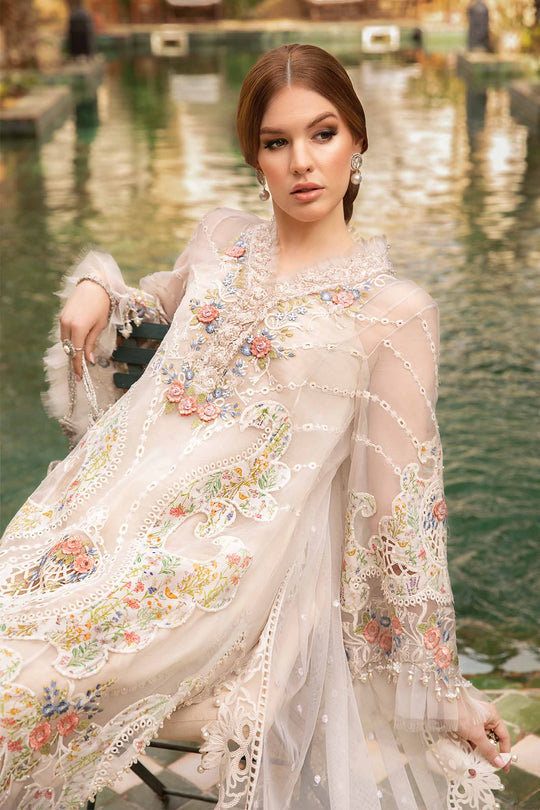 Maria B inspired 3 Piece Embroidered Lawn Suit | DS-2405-A