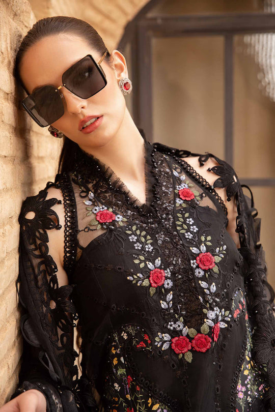 Maria B inspired 3 Piece Embroidered Lawn Suit | DS-2405-B