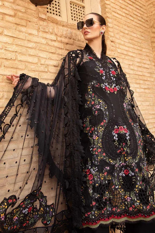 Maria B inspired 3 Piece Embroidered Lawn Suit | DS-2405-B
