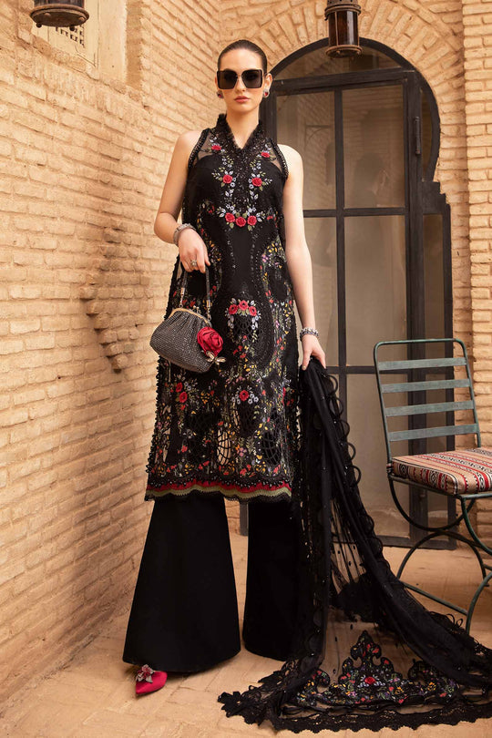 Maria B inspired 3 Piece Embroidered Lawn Suit | DS-2405-B