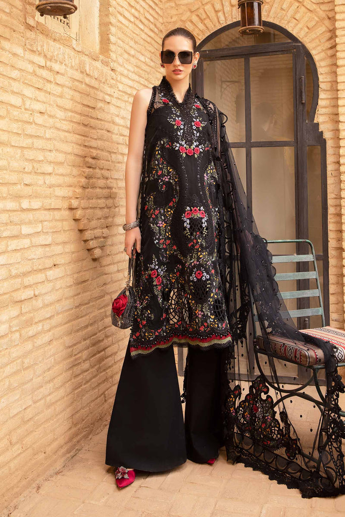 Maria B inspired 3 Piece Embroidered Lawn Suit | DS-2405-B