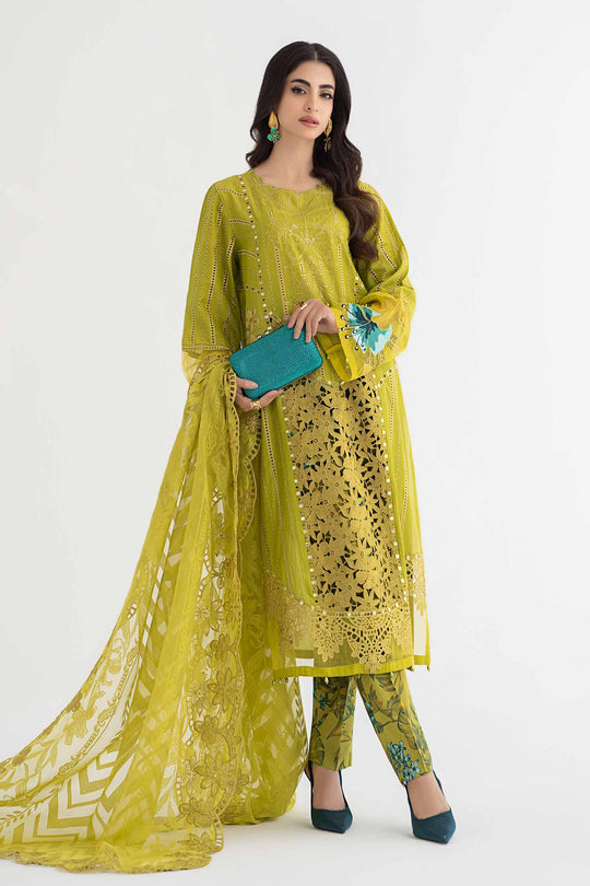 Maria B inspired 3 Piece Embroidered Lawn Suit | DS-2408-A