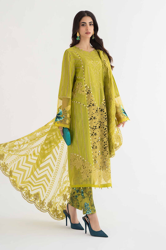Maria B inspired 3 Piece Embroidered Lawn Suit | DS-2408-A