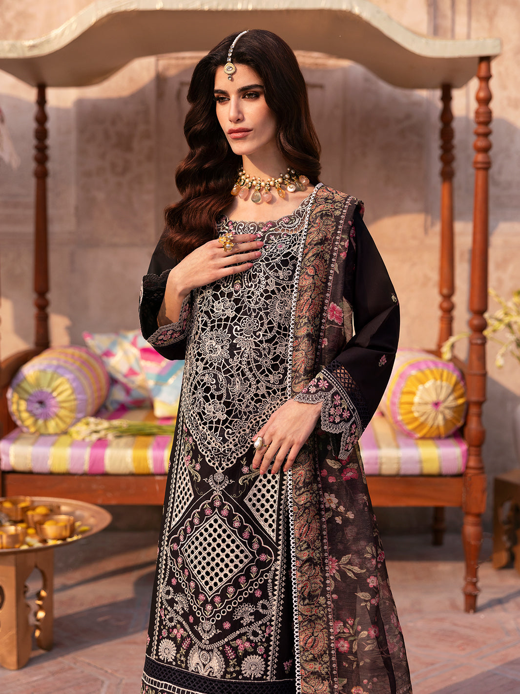 Husn e Jahan Luxury Lawn '25| Irene | 3 PC Luxury Lawn