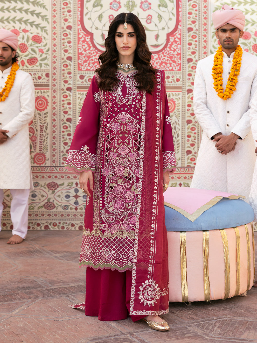 Husn e Jahan Luxury Lawn '25| Leyla | 3 PC Luxury Lawn