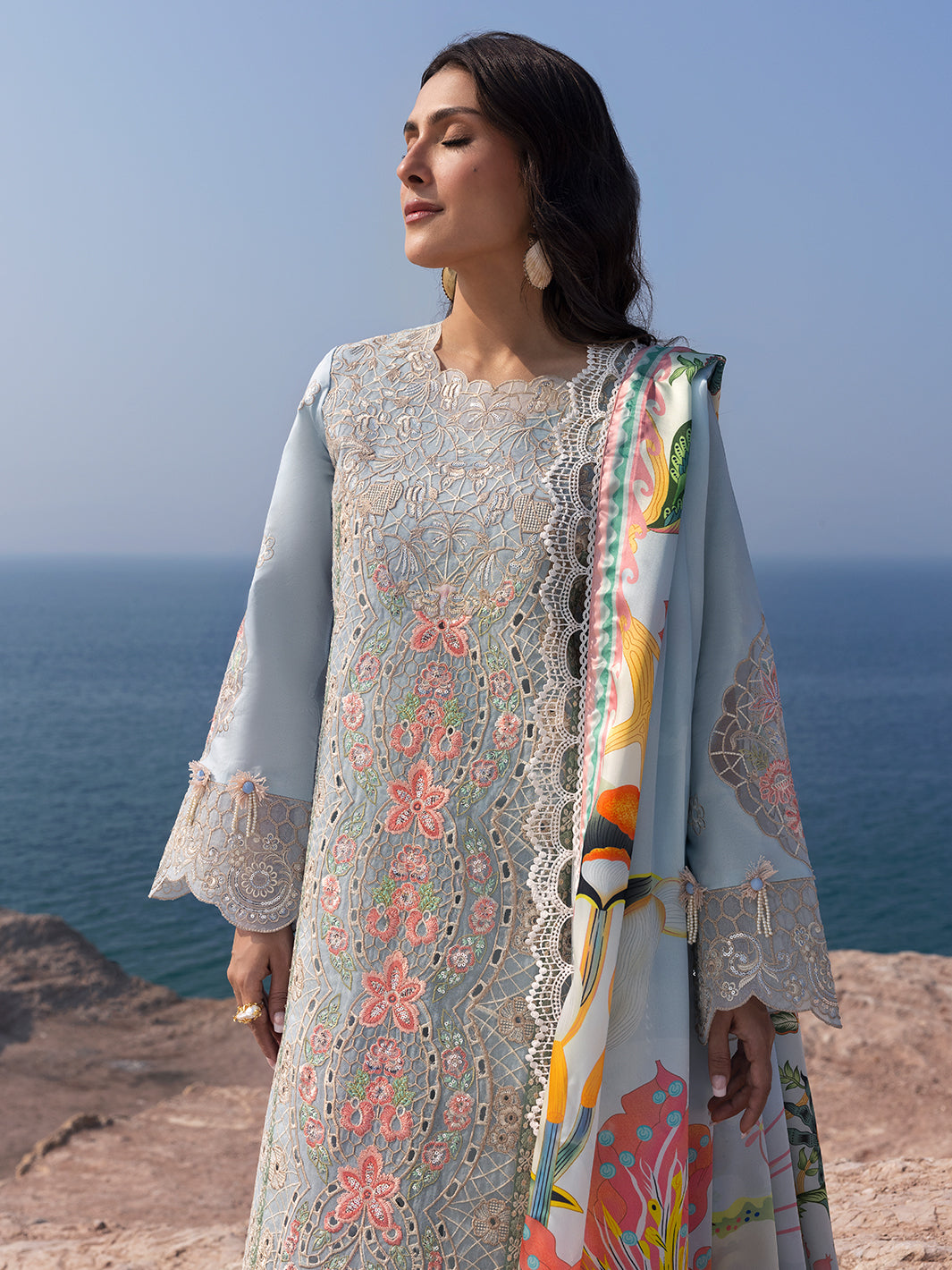 Sirene Luxury Lawn '25 | Luna | 3 PC Luxury Lawn