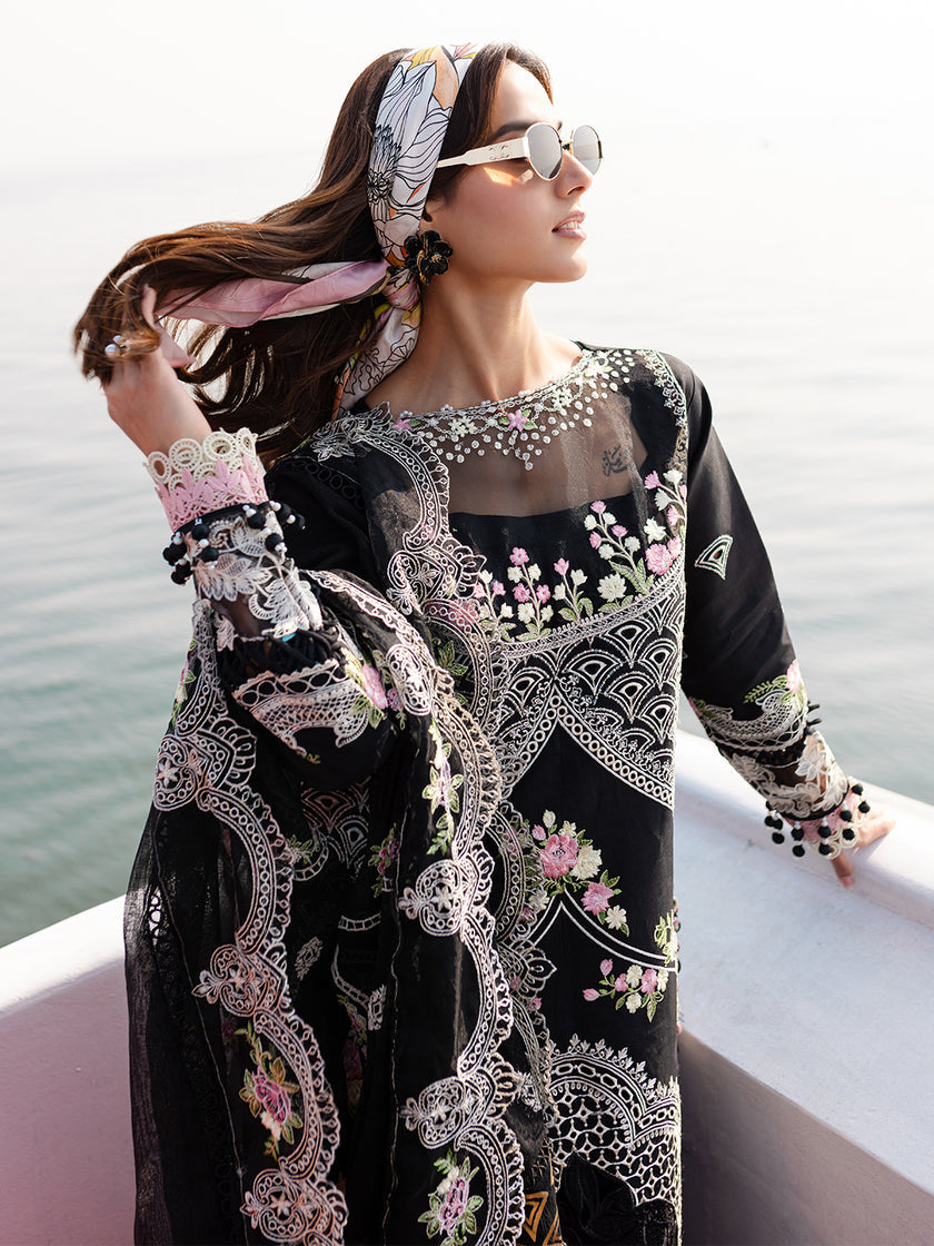 MS-01 | 3 PC Eid Luxury Lawn 25 | Monaco by Parishay