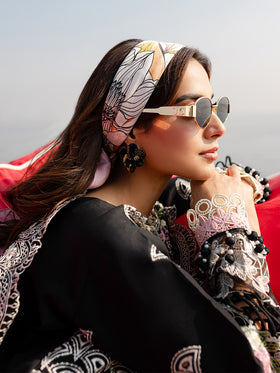 MS-01 | 3 PC Eid Luxury Lawn 25 | Monaco by Parishay