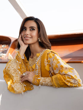 MS-02 | 3 PC Eid Luxury Lawn 25 | Monaco by Parishay