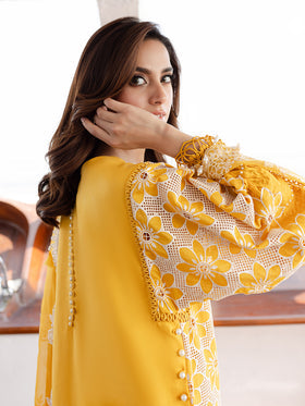 MS-02 | 3 PC Eid Luxury Lawn 25 | Monaco by Parishay