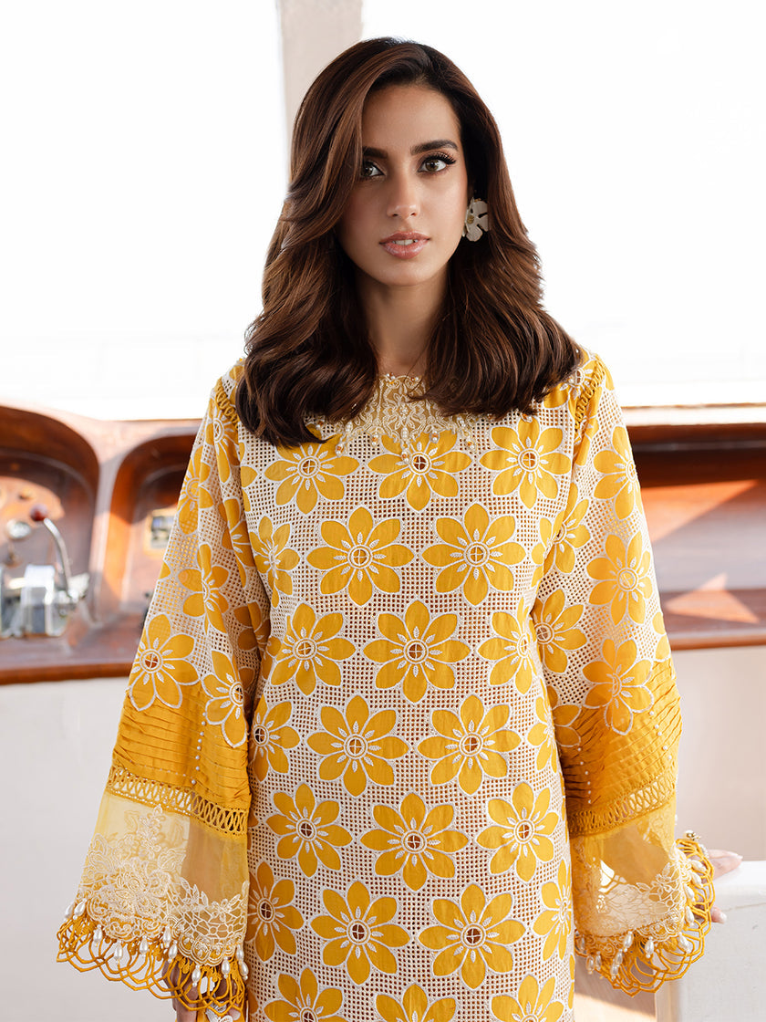 MS-02 | 3 PC Eid Luxury Lawn 25 | Monaco by Parishay