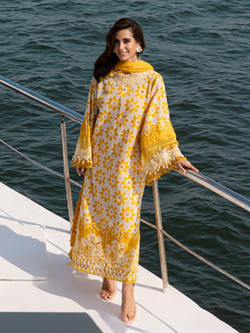 MS-02 | 3 PC Eid Luxury Lawn 25 | Monaco by Parishay