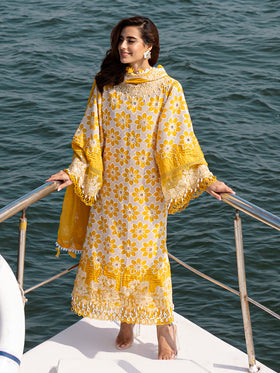 MS-02 | 3 PC Eid Luxury Lawn 25 | Monaco by Parishay