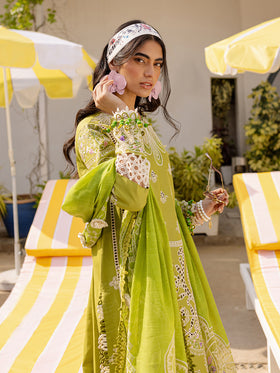 MS-04 | 3 PC Eid Luxury Lawn 25 | Monaco by Parishay