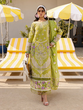 MS-04 | 3 PC Eid Luxury Lawn 25 | Monaco by Parishay