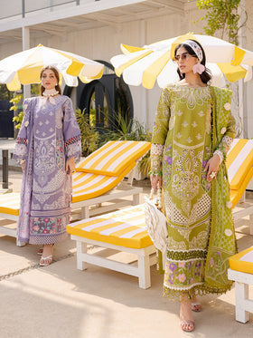 MS-04 | 3 PC Eid Luxury Lawn 25 | Monaco by Parishay