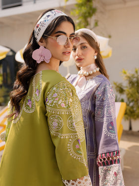 MS-04 | 3 PC Eid Luxury Lawn 25 | Monaco by Parishay