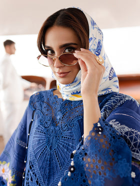 MS-06 | 3 PC Eid Luxury Lawn 25 | Monaco by Parishay