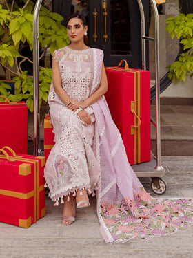 MS-07 | 3 PC Eid Luxury Lawn 25 | Monaco by Parishay