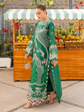 MS-09 | 3 PC Eid Luxury Lawn 25 | Monaco by Parishay