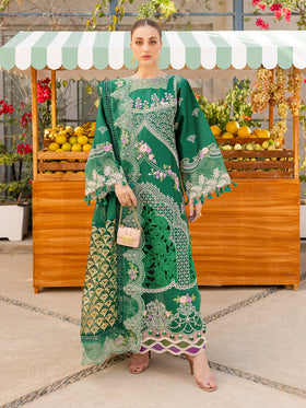 MS-09 | 3 PC Eid Luxury Lawn 25 | Monaco by Parishay