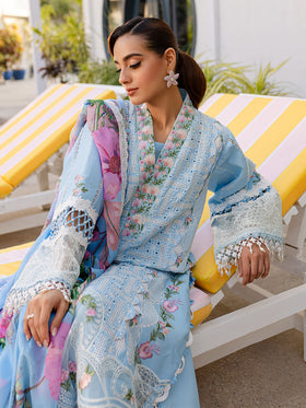 MS-10 | 3 PC Eid Luxury Lawn 25 | Monaco by Parishay