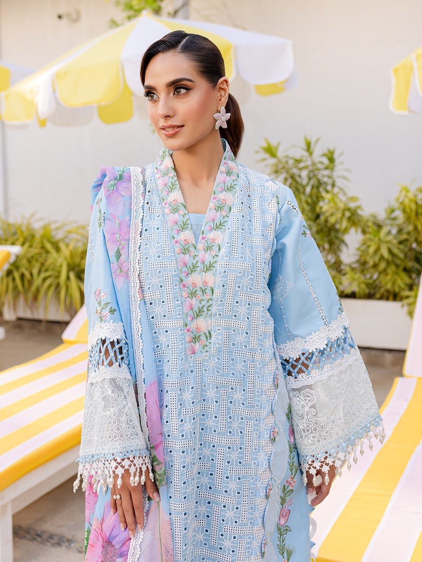 MS-10 | 3 PC Eid Luxury Lawn 25 | Monaco by Parishay