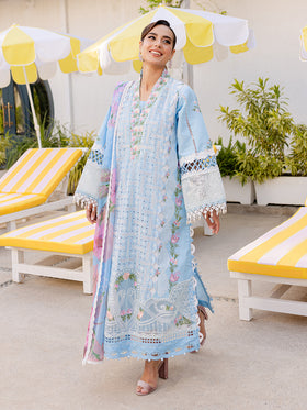 MS-10 | 3 PC Eid Luxury Lawn 25 | Monaco by Parishay