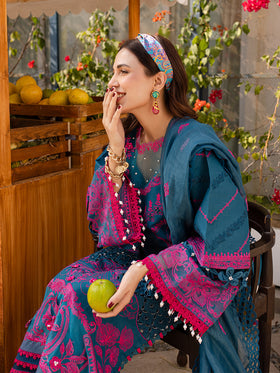 MS-11 | 3 PC Eid Luxury Lawn 25 | Monaco by Parishay