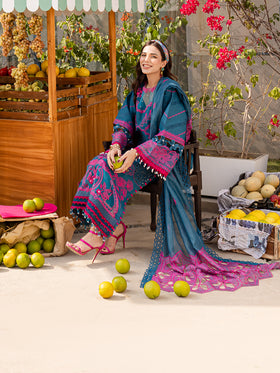 MS-11 | 3 PC Eid Luxury Lawn 25 | Monaco by Parishay