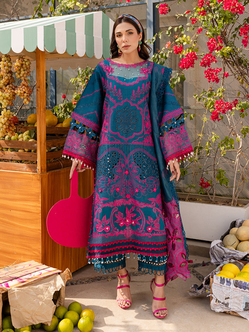 MS-11 | 3 PC Eid Luxury Lawn 25 | Monaco by Parishay