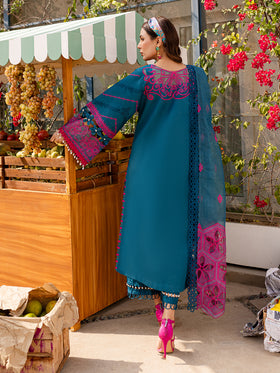 MS-11 | 3 PC Eid Luxury Lawn 25 | Monaco by Parishay