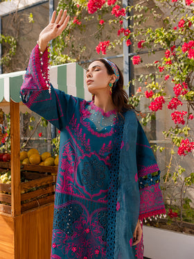 MS-11 | 3 PC Eid Luxury Lawn 25 | Monaco by Parishay