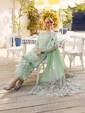 MS-12 | 3 PC Eid Luxury Lawn 25 | Monaco by Parishay