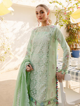 MS-12 | 3 PC Eid Luxury Lawn 25 | Monaco by Parishay