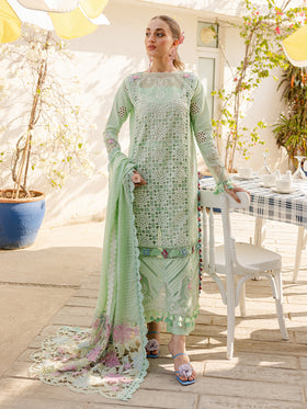 MS-12 | 3 PC Eid Luxury Lawn 25 | Monaco by Parishay