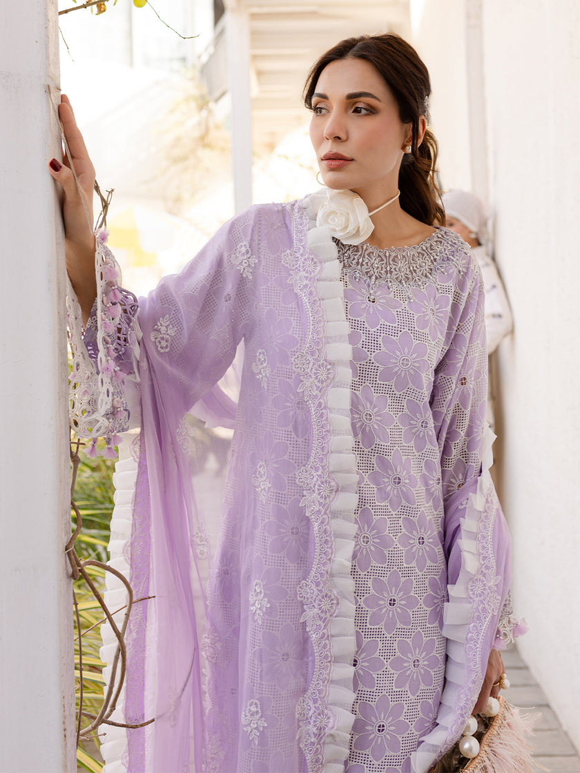 MS-13 | 3 PC Eid Luxury Lawn 25 | Monaco by Parishay