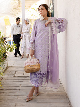 MS-13 | 3 PC Eid Luxury Lawn 25 | Monaco by Parishay