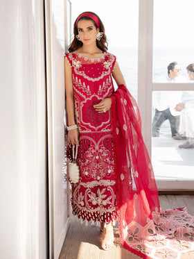 MS-14 | 3 PC Eid Luxury Lawn 25 | Monaco by Parishay