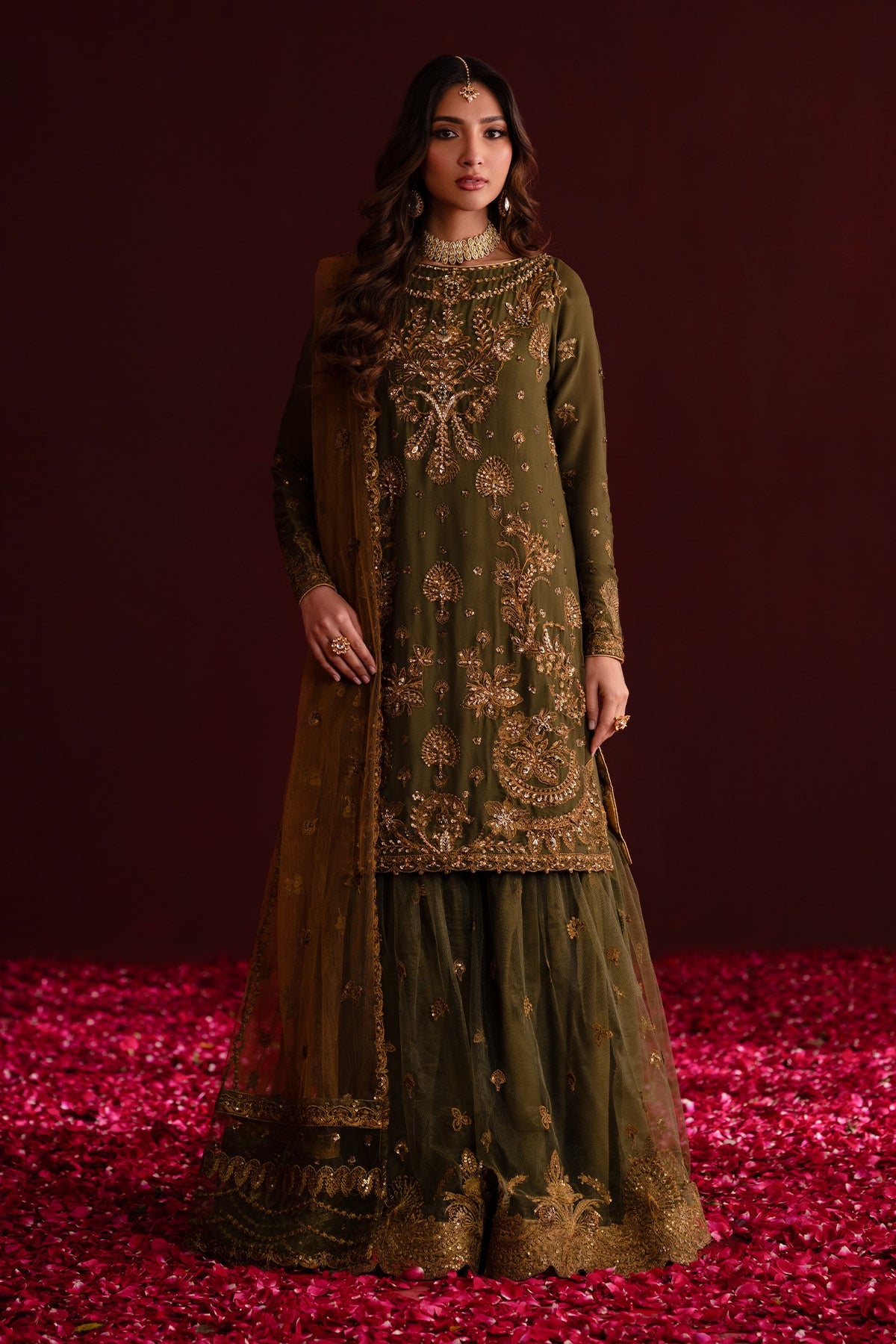 Sunoora | Nooresha By Emaan Adeel | Embroidered 3 Piece Chiffon Suit Stitched | Eid 2025